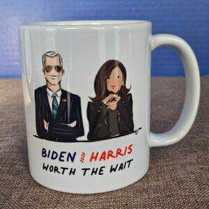 Joe Biden, Kamala Harris 2020 Worth The Wait Ceramic Coffee Mug